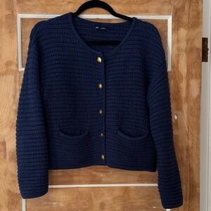 GAP Navy Cardigan Jacket